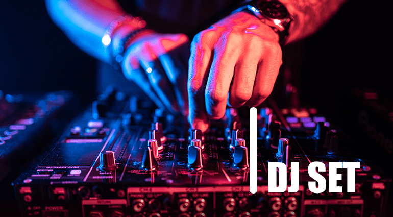 DJ Set per matrimonio con audio e luci