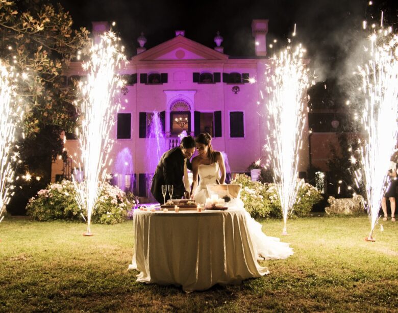 Fontane luminose Sparkular e effetti di luce per matrimonio